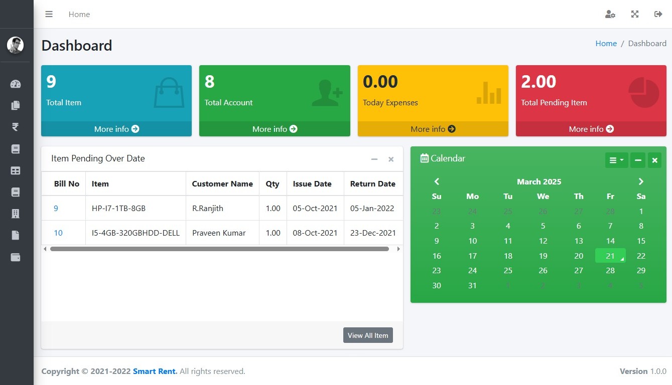 Smart Rent - Rental Tracking